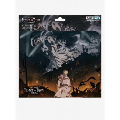 Attack On Titan Official Art Mouse Pad - Rubber Bottom, 9.25"x7.7"