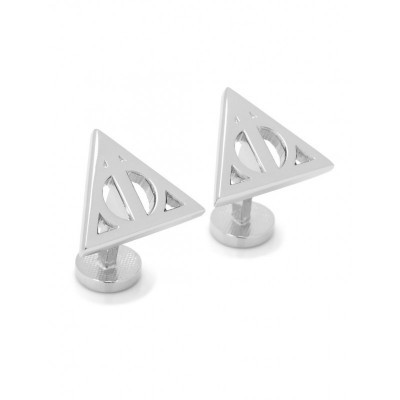 Harry Potter Deathly Hallows Symbol Men's Silver Plated Cufflinks