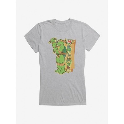 Teenage Mutant Ninja Turtles Girls Cotton T-Shirt - Michelangelo Design