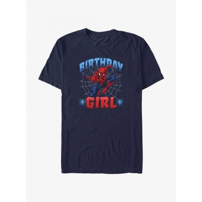 Marvel Spidey Birthday T-Shirt for Girls - Blue