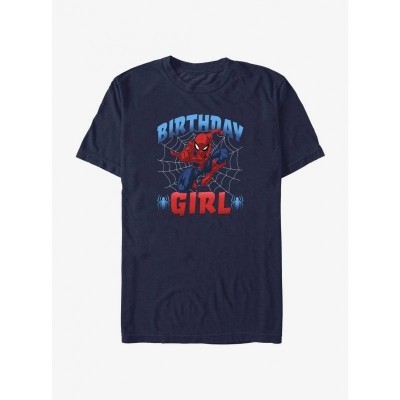 Marvel Spidey Birthday T-Shirt for Girls - Blue