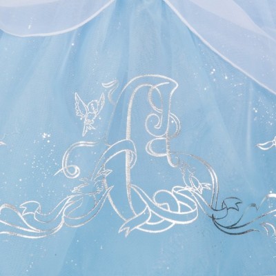 Cinderella Princess Costume for Girls with Glitter Gown and Brooch