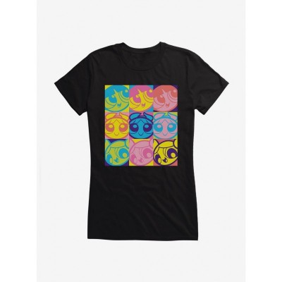 The Powerpuff Girls Cartoon Square Pose T-Shirt for Girls