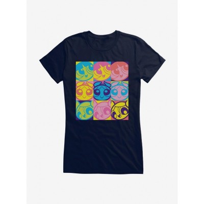 The Powerpuff Girls Cartoon Square Pose T-Shirt for Girls