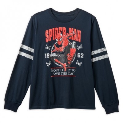 Spider-Man Long Sleeve Unisex Athletic Tee - Most Likely to Save the Day