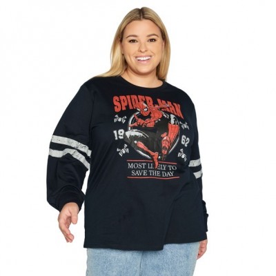 Spider-Man Long Sleeve Unisex Athletic Tee - Most Likely to Save the Day