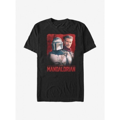 Mandalorian Mando and Cobb Graphic Tee - Men's Black