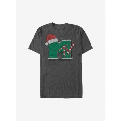 MTV Iconic Holiday Grey T-Shirt for Men