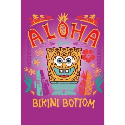 SpongeBob SquarePants Aloha Poster - White Edition