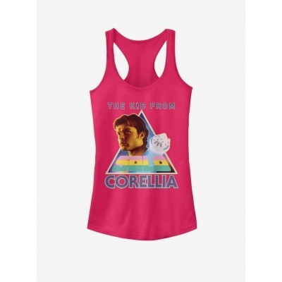 Star Wars Iconic Han Solo Girls Tank Top - PINK