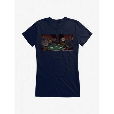 Star Trek TNG Cats Crew Girls T-Shirt - Lightweight Cotton Junior Size