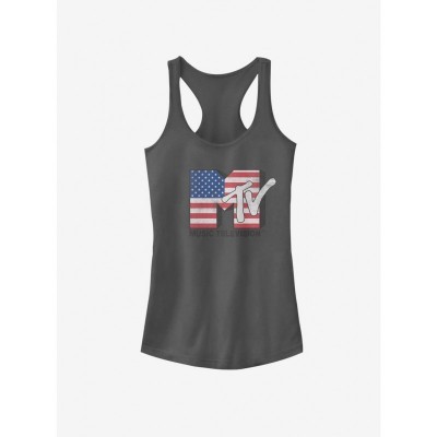 MTV American Music Girls Cotton Tank Top - Black