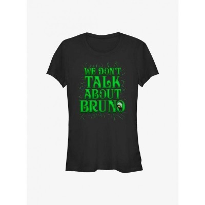 Disney Encanto Bruno-Free Girls Cotton T-Shirt - Black