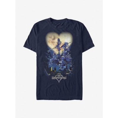 Disney Kingdom Hearts Blue Logo T-Shirt for Men