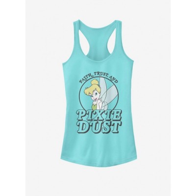 Disney Tinker Bell Pixie Dust Girls Cotton Tank Top - Blue