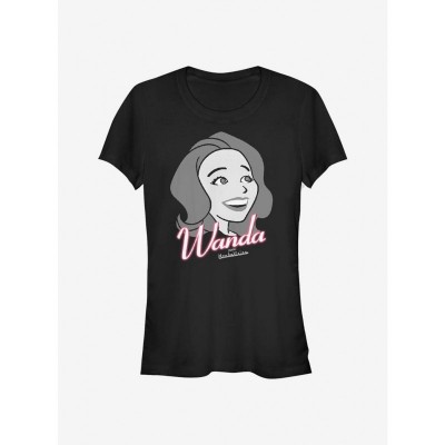Marvel WandaVision T-Shirt for Girls - Wanda Smiles Edition - Black