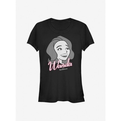 Marvel WandaVision T-Shirt for Girls - Wanda Smiles Edition - Black