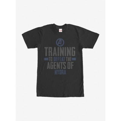 Marvel Avengers Black T-Shirt for Hydra Training - Ultimate Defense