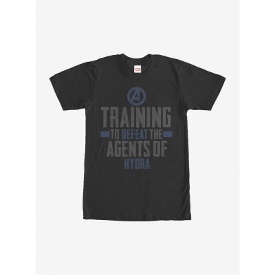 Marvel Avengers Black T-Shirt for Hydra Training - Ultimate Defense