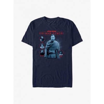 Obi-Wan Kenobi Star Wars T-Shirt - Blue Men's Lightweight Cotton