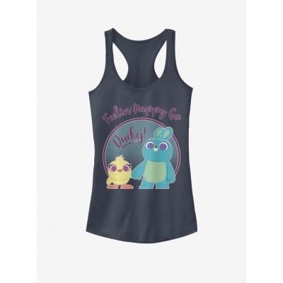 Disney Pixar Toy Story 4 Indigo Pastel Ducky Bunny Girls Tank Top - Blue
