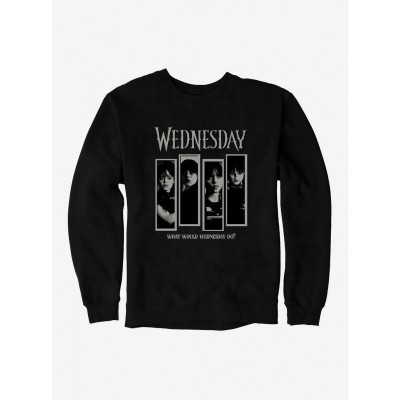Wednesday's Unisex Black Heavyweight Panels Sweatshirt