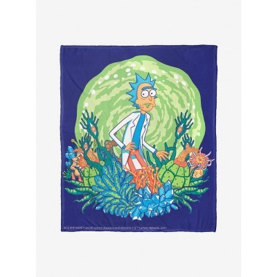Rick & Morty Where Is Rick Throw Blanket