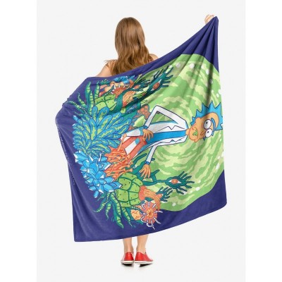 Rick & Morty Where Is Rick Throw Blanket
