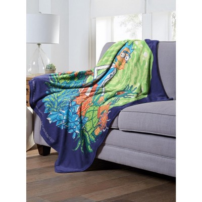Rick & Morty Where Is Rick Throw Blanket