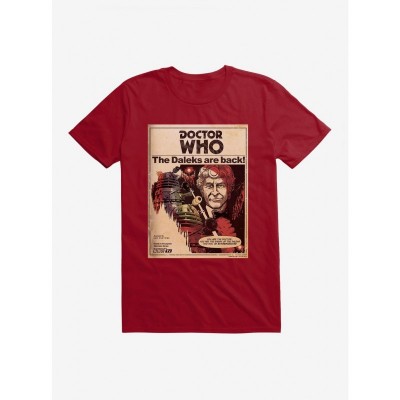 Third Doctor Who T-Shirt for Men, Lightweight Cotton Annual