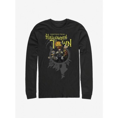 Disney Kingdom Hearts Halloween Town Long-Sleeve T-Shirt - Black for Men