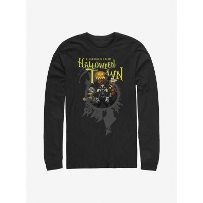 Disney Kingdom Hearts Halloween Town Long-Sleeve T-Shirt - Black for Men