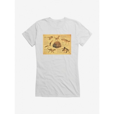 Jurassic World Dinosaurs Info Cotton Girls T-Shirt