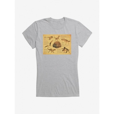 Jurassic World Dinosaurs Info Cotton Girls T-Shirt