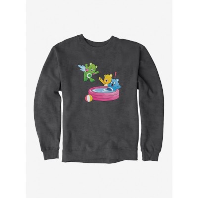 Care Bears Splash Pool Fun Men's Cotton Sweatshirt
