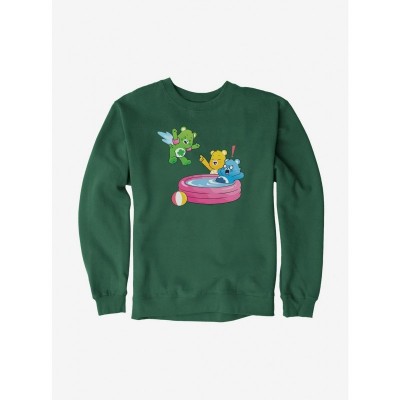 Care Bears Splash Pool Fun Men's Cotton Sweatshirt