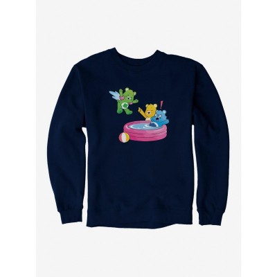 Care Bears Splash Pool Fun Men's Cotton Sweatshirt