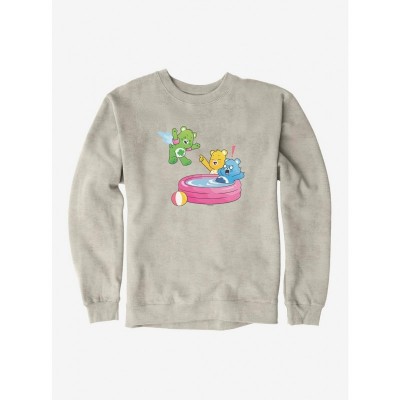 Care Bears Splash Pool Fun Men's Cotton Sweatshirt