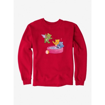 Care Bears Splash Pool Fun Men's Cotton Sweatshirt