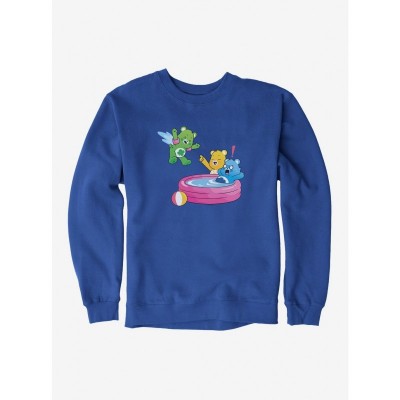 Care Bears Splash Pool Fun Men's Cotton Sweatshirt