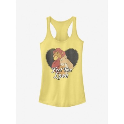 Disney Girls The Lion King Feel The Love Tank Top Yellow