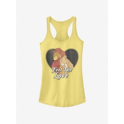 Disney Girls The Lion King Feel The Love Tank Top Yellow