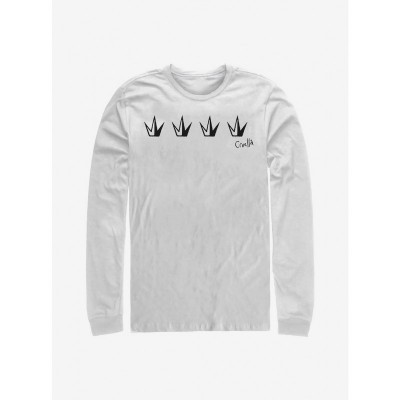 Disney Cruella Long Sleeve T-Shirt - White Men's Size