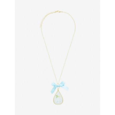 Cinnamoroll Flower Faux Opal Pendant Necklace for Women