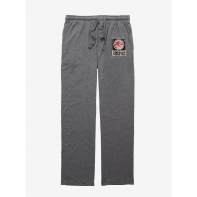 Jurassic World Unisex Dinosaur Motif Pajama Pants - Grey