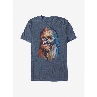 Chewie Star Wars Poly T-Shirt in Blue for Men