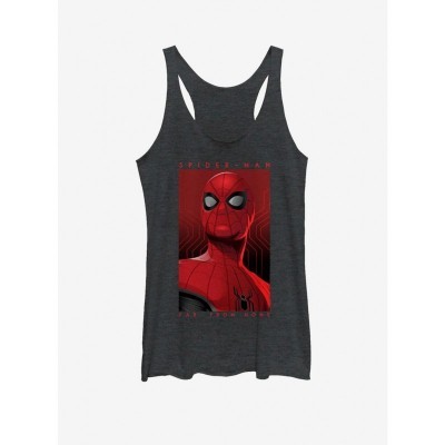 Marvel Girls' Far From Home Spider-Man Graphic Tank Top - Black