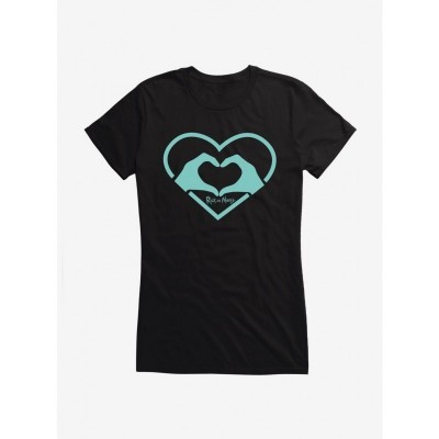 Rick and Morty Heart Hands Tee for Girls