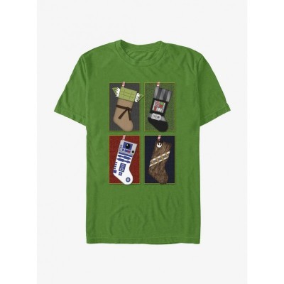 Star Wars Galaxy Stockings Unisex T-Shirt - Green
