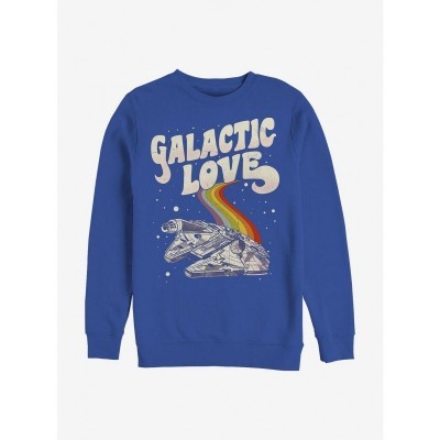 Star Wars Blue Galactic Love Crew Sweatshirt for Men